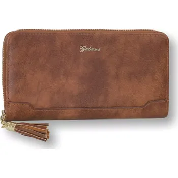 Peněženka Dámská peněženka Gabaara P4481 – hnědá barva, elegantní design, praktické přihrádky na karty, mince a bankovky