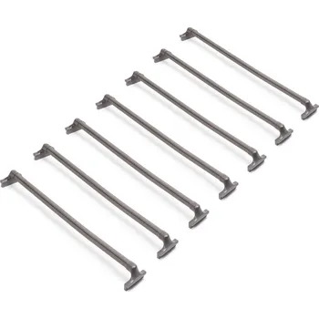 Šatní skříň EMUCA Sada 7 výsuvných tyčí na kalhoty Quartz – titan