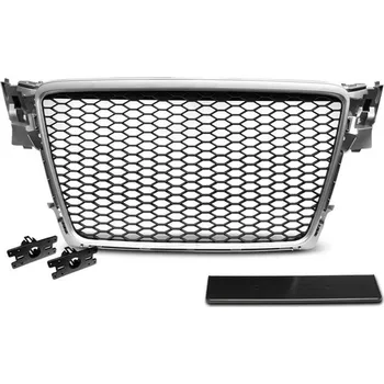 Nárazník Přední maska, AUDI A4 B8, 2008-2011, STŘÍBRNÁ RS-STYLE (57.GRAU03)