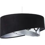 BPS koncept Závěsné svítidlo Galaxy černé s obrazci , 1xE27, ø 50 cm Barva: Stříbrná