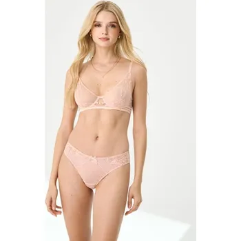 Podprsenka Sinsay - Měkká podprsenka s krajkou - hnědá - 835EO-84X - 835EO-84X-70B