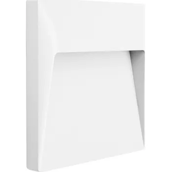 Nástěnné svítidlo Linea Light Envelope_W Wall-Recessed, bílé nástěnné svítidlo, 7W LED 3000K, 17x16,8cm, IP65