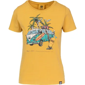 Dámská móda PitBull West Coast - dámské triko BEACHBREAK žluté M