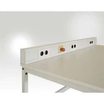 Elektrická zásuvka Manuflex LZ3523.7035 ESD ESD kompletní energie kanál s 2x 2-násobná zásuvka, Šxhxv = 1250 x 67 x 130 mm