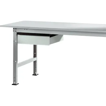 Dílenský stůl Manuflex AS0006.7035 Jednotlivé zásuvky ve světle šedá RAL 7035, se zámkem, na stůl hloubka 800 mm, d x š x v = 425 x 55