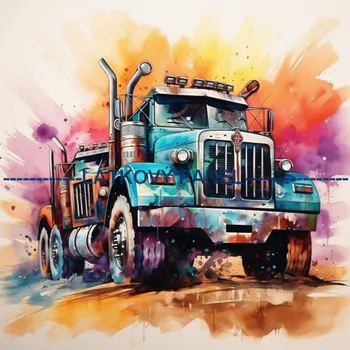 Látkový panel - Auto - AM-51 Velikost: 20x20cm, Materiál: Úplet