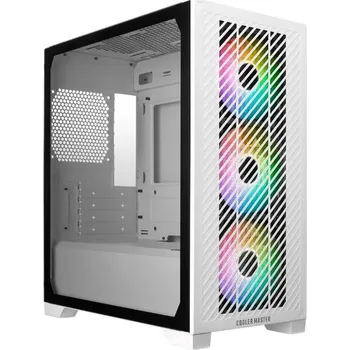PC skříň Cooler Master case Elite 301, mATX, Průhledná bočnice, 3x 120mm ARGB Fan, Bílá E301-WGNN-S00