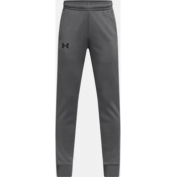 Chlapecké kalhoty Chlapecké tepláky Under Armour UA Armour Fleece Jogg 1373543-025 Šedá YLG