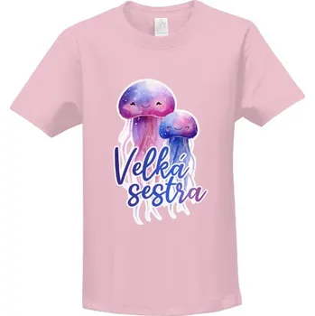 Tričko s potiskem Velká sestra - medůzy dětské