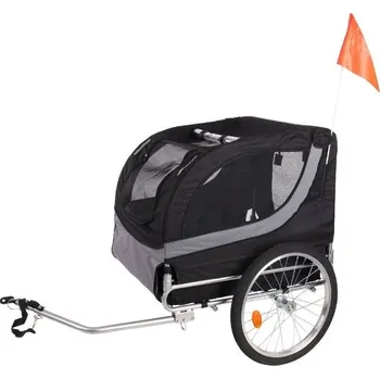 Přívěsný vozík pro psa Flamingo Tybalt 76 x 57 x 65,5 cm černý