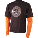 Pánský dres Axon Monster dlouhý rukáv Velikost: XXXL / Barva: černá/oranžová