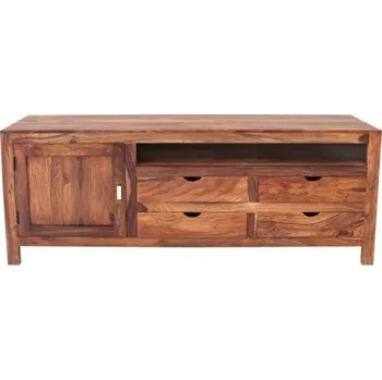 Televizní stolek Indický nábytek - TV stolek Amba 180x70x45 z indického masivu palisandr Natural