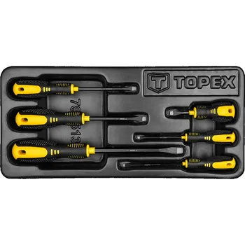 Šroubovák Topex Ploché šroubováky, sada 6 ks 79R513