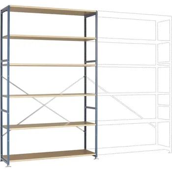 Dílenský regál Manuflex RP1342.9006 základní modul regálu oddělení 120 kg (š x v x h) 1530 x 2500 x 500 mm ocel práškově lakováno hliní