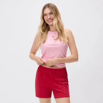 Dámské kraťasy Reserved - Pyžamové šortky 2 ks - svítivě růžová - 979EX-42X - 979EX-42X-M