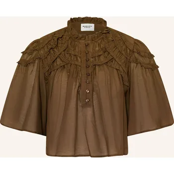 Dámská halenka Marant Étoile Dámská Halenka Carmen S Volánky, khaki, 38