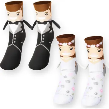 Svatební dekorace GRAVENO Svatební ponožky "Nevěsta a Ženich"