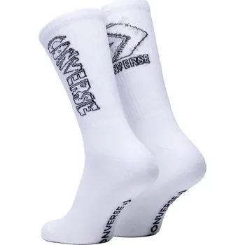 Pánské ponožky Converse CONVERSE PONOŽKY 2PACK Vysoké ponožky Converse Half Cushion Crew v klasické bílé barvě nabízejí pohodlí, funkčnost i styl. Díky unikátní struktuře s hlubokými drážkami zajišťují lepší cirkulaci vzduchu, účinný odvod vlhkosti a optimální regulaci