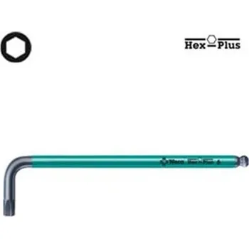 Klíč Wera 05022514001 - Klíč zástrčný šestihranný-IMBUS 8.0x195/37mm L-klíč s s kuličkou