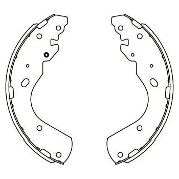 Brzdová čelist Sada brzdových čelistí KAVO PARTS KBS-5404