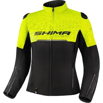 Moto bunda Dámská bunda na motorku Shima Drift černo-fluo žlutá XL