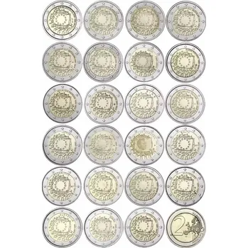Malta (2015) 23 x 2€ -pamětní mince 30 let vlajky EU