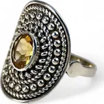 LEMONA, prsten, citrín stříbro 925/1000