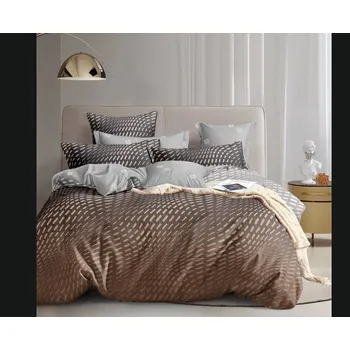 Povlečení Bavlněné povlečení TORVELIS hnědošedé Rozměr povlečení: 70 x 90 cm | 140 x 200 cm