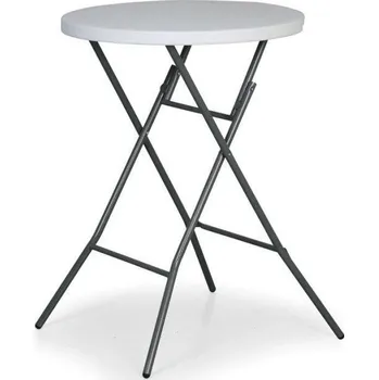 Zahradní stůl Skládací cateringový stůl ke stání venkovní + vnitřní, kov / plast, výška 110 cm