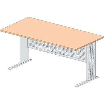 Psací stůl Lenza Express - Psací stůl s kovovou podnoží 160x60x73