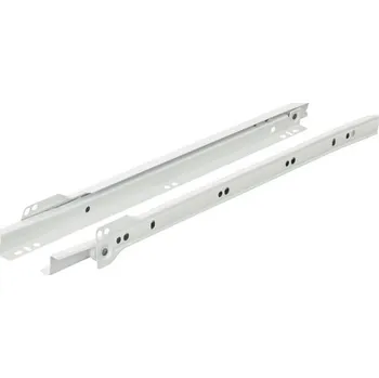 Rolničkový výsuv bílý 500mm 20kg ocelový na zásuvky 2ks