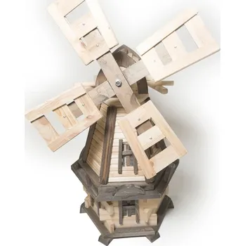 Zahradní dekorace Mlýn drěvěný 003B