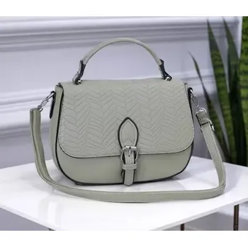 Kabelka Malá kabelka David Moda s klopou zelená L4963 (Crossbody, na rameno i do ruky.)