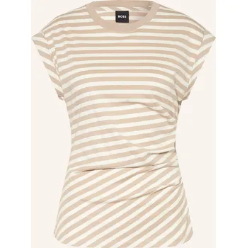 Dámské tričko Boss Dámský Top Epka, béžová / bílá, 42