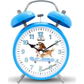 Budík Bentime NB40-TB11501BD-O - dětský budík s roztomilým pejskem a buzením drnčákem