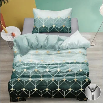 Povlečení Bavlněné povlečení ATHENA zelené Rozměr povlečení: 70 x 90 cm | 140 x 200 cm