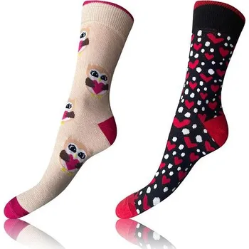 Pánské ponožky Bellinda CRAZY SOCKS 2x - Cheerful Socks 2 Pairs - White - Red - Black Bellinda Other 3237634
