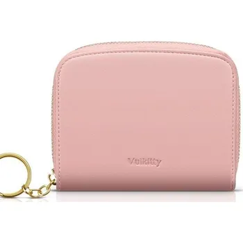 Školní batoh Dámská peněženka Vulkitty s blokováním RFID, kompaktní třísložkové kožené pouzdro na karty s