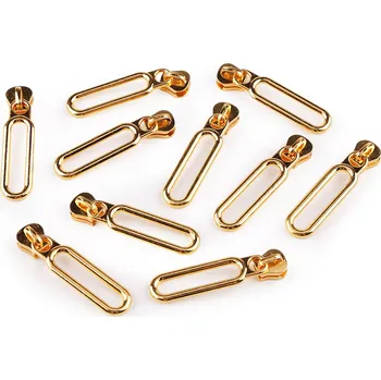 Zip Jezdec ke kostěným zipům No 5 žluté zlato 10 ks