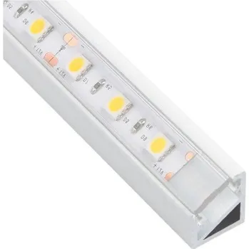LED lišta IN-LIGHT Rohový LED profil TRI-LINE MINI bílý Barva difuzoru: mléčná