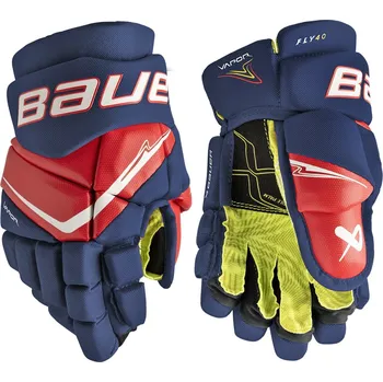 Hokejové rukavice Rukavice Bauer S25 VAPOR FLY40 Glove Junior Velikost: 11", černo-bílé