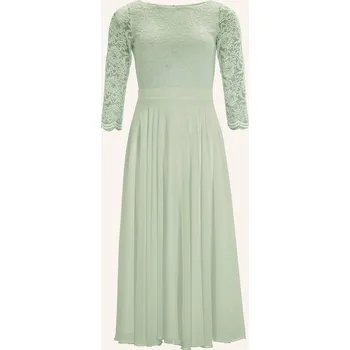 Dámské šaty Swing Dámské Koktejlové Šaty S Krajkou, světle zelená, 42