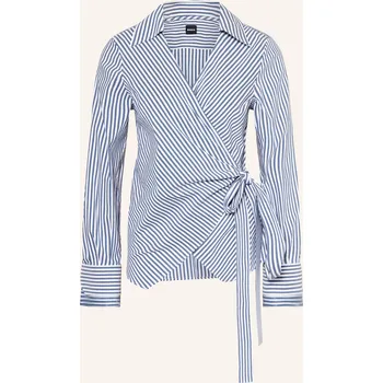 Dámská halenka Boss Dámská Halenka Bekania V Zavinovacím Vzhledu, tmavě...