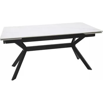 Jídelní stůl Jídelní stůl Lumiere 180 x 90 cm, bílá / černá