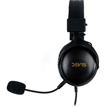 Sluchátka DEV1S SOUNDHACK Headset, herní, náhlavní, drátový, mikrofon, ovládání hlasitosti, 50mm měniče, USB, 3,5mm jack, 323g, černý DEV1S_HERNI_SLUCHATKA_SOUNDHAC