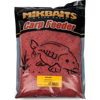 Návnadová surovina Mikbaits Vlhčený Ready Mix 900 g - Jahoda