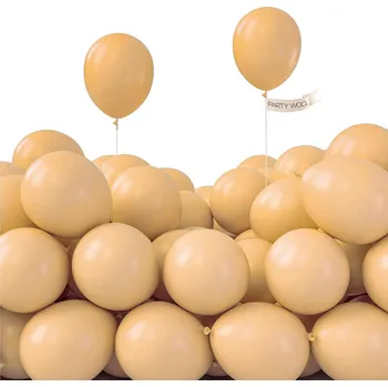 Balónek PartyWoo nude balónky 106ks 5 palců béžové meruňkové krémové pro párty
