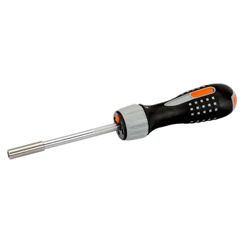 Šroubovák A_Bahco Ráčnový šroubovák, Držák bitů s LED osvetlením, 6 bitů v zásobníku