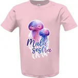 Tričko s potiskem Malá sestra - medůzy dětské