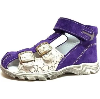 Boots4U T113 – dětské sandály fialové, pevný opatek Velikost: 21